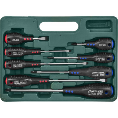 Набор отверток шлиц и крест Full Star SL 6,5х38-6,5х150 PH#1-3, 8 предметов D04PP08S