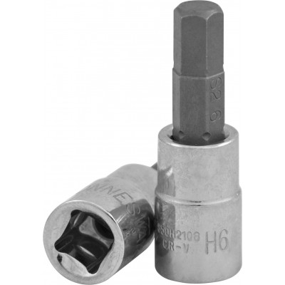 Торцевая головка 1/2"DR с шестигранной вставкой Hex 14 мм, L-55 мм S09H414