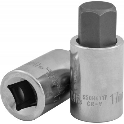 Торцевая головка 1/4"DR с шестигранной вставкой Hex 6 мм, L-37 мм S50H2106