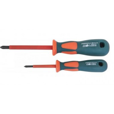 Отвертка стержневая крестовая диэлектрическая, PH1х80 мм DV13P180