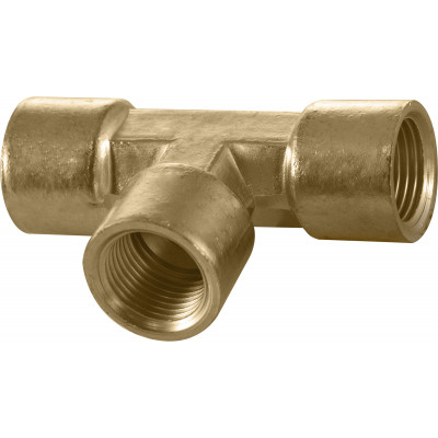 Тройник соединительный внутренняя резьба 3/8"NPT PFT-3