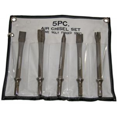 Комплект длинных зубил для пневматического молотка (JAH-6833H), 5 предметов JAZ-3945H